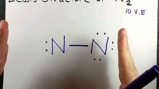 Lewis Structure of N2 (Nitrogen Gas)