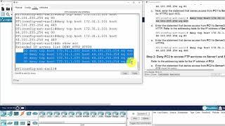 5.4.13 Packet Tracer   Configure Extended IPv4 ACLs   Scenario 2