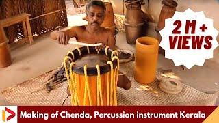 Chenda, percussion instrument, drum, Making of Chenda | Kerala Traditional Orchestra | How to