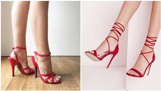 Sexy outstanding women foot wear collection of red high heel sandles designs 2020