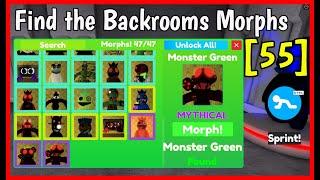 FIND THE BACKROOMS MORPHS How to get ALL 55 BACKROOMS MORPHS Roblox