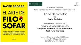 Presentación del libro «El arte de filosofar»