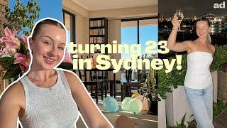 SETTLING INTO SYDNEY | celebrating my 23rd birthday!  girls night, surprises & self care ad