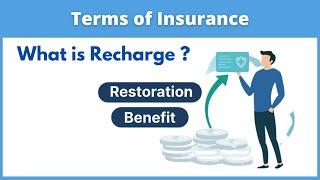 What is Restoration / Recharge / booster Benifit| Terms of Insurance | Health and Life Insurance |