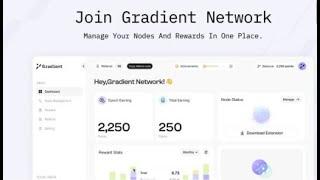 Gradient Airdrop node mining join process