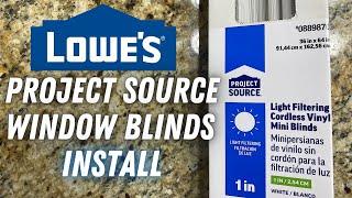 Project Source Window Blinds Install (1" Blinds From Lowe's)