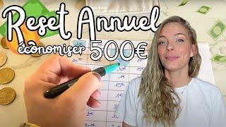  RESET ANNUEL Challenge : Economiser 500€  Maison clean & plannification