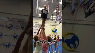 MAVS Working Stunts After Full Outs! #cheer