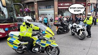 “STOP! STOP! STOP!” | SEG shouts at officers going through road closure