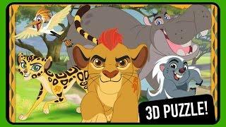 The Lion Guard SUPER 3D Puzzle With Kion, Bunga, Ono, Beshte, & Fuli!  Disney Junior Fun YouTube Vid