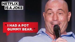 Joe Rogan Talks To Dolphins After Eating Edibles | Netflix Is A Joke