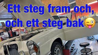 Del 58 Mercedes Benz 220SE V12. En liten tuva…. Inget som inte enkelt är lösbart som tur är