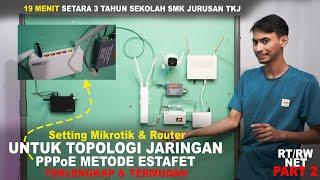 Setting Mikrotik & Router Untuk PPPoE Estafet Yang Baik dan Benar PART 2