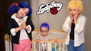 ДЕТИ ЛЕДИБАГ И СУПЕР-КОТА  Сказки на ночь от Маринетт Miraculous Ladybug & Cat Noir in real life