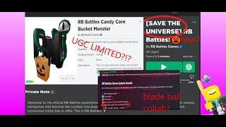 RB BATTLES IS MAKING A HALLOWEEN EVENT?!  [ROBLOX]