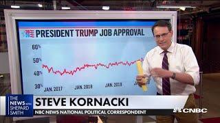 President Donald Trump's approval rating has been fairly consistent