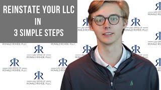 How to Reinstate Your LLC (3 simple steps online)