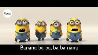 Banana Song with lyrics HD   Minions   Despicable Me 2