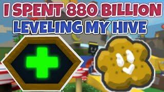 I SPENT 880 BILLION LEVELING UP MY HIVE + HIVE SLOT (Bee swarm simulator)