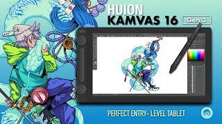 Huion Kamvas 16 (Gen 3) Review + Drawing Process