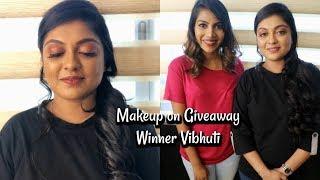 Makeover on a Subscriber - Giveaway Winner Vibhuti  | Shuanabeauty