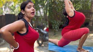 Side arm Fat reduce yoga exercise