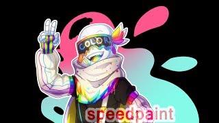 [Undertale au] Speedpaint - Fresh!Ink Sans