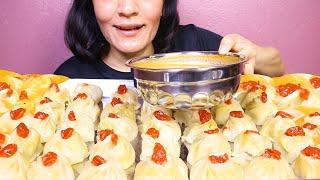 Jhol MOMO: Eating Delicious Chicken MOMO with Extreme Jhol Achaar #EATINGSHOW/MUKBANG #JHOLMOMO