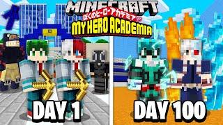 We Survived 100 Days in My Hero Academia Universe on Minecraft... Here's What Happened...