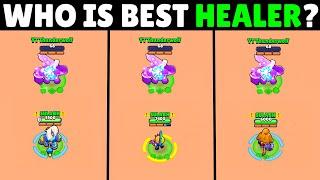 Which Brawler Can Heal The Fastest? Healers Experiments!! #darksands #superbrawl