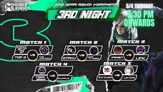 Mlbb Tournament/4th Night /KO Stage /Caster Zero Senpai