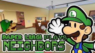 Paper Luigi Plays Roblox NEIGHBORS