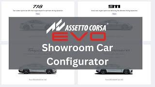 Assetto Corsa Evo - Showroom Car Configurator Planned