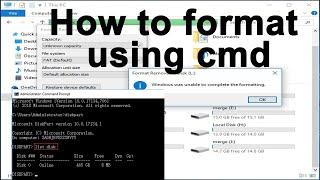 How To Format USB/SD Card/Hard Disk Using CMD - Best Method Ever