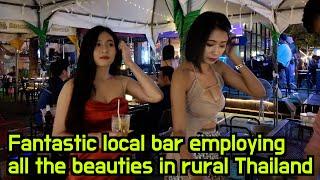 All the young and slim Thai girls in the city come to work in this bar I was treated like a King