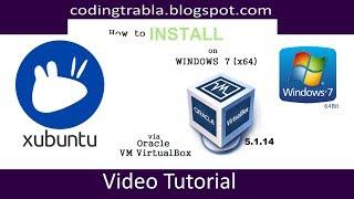 How to install Xubuntu 16 04 x64 via VirtualBox on Windows 7 byVS