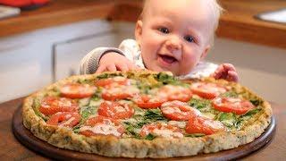 High Protein, No Carb Homemade Pizza Recipe | Chicken Crust Pizza!