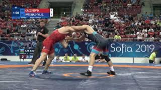 1/2 FS - 65 kg: D. GADZHIEV (AZE) v. D. PATSINASHVIL (GEO)