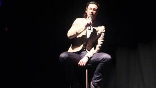 Luke Evans singing at the Lyric Theatre, Belfast 22/09/2013