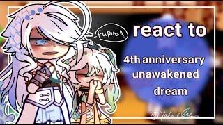 •The Archon react to 4th Anniversary Unawakened Dream • +past 1/1 + //gacha x genshin \\