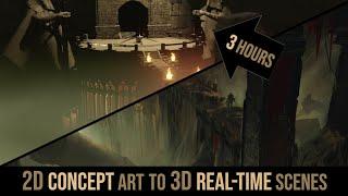 Create 3D levels from scratch | 3D workflow for real-time environments