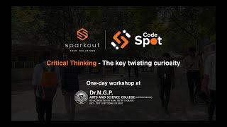 Here's a quick look at Codespot's one-day workshop at Dr. N. G. P. College