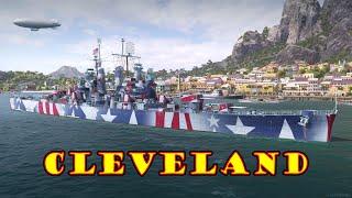 Meet The Cleveland! Tier 7 American Light Cruiser (World of Warships Legends Xbox One X) 4k