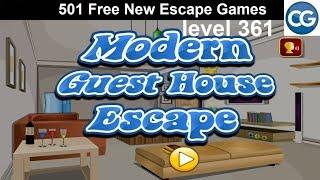 [Walkthrough] 501 Free New Escape Games level 361 - Modern guest house escape - Complete Game