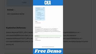 CKA Certification Exam Dumps - Current and Totally free