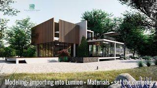 Lumion 9 Tutorial + Autocad modelling + Architecture workflow -02