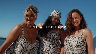 Snow Leopard  |  Plus Size Swimwear