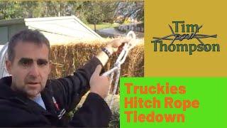 How to Tie the Truckies (Truckers) Hitch 3 Different Ways. Hitches to Secure Your Load with Rope.