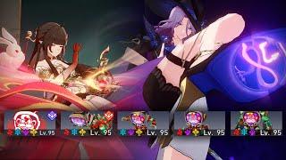 0 Cycle "5M HP boss" showcase -  E1 Lingsha E0 Jade with E6 supports  | Honkai Star Rail MOC 12