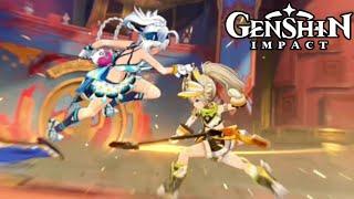 Kachina Vs Mualani Cutscene Animation | Genshin Impact 5.0